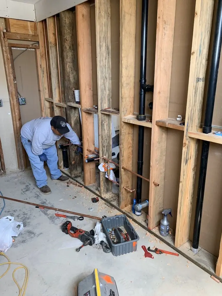 Commercial rough-in plumbing for Water Heater Replacement in Tampa Heights